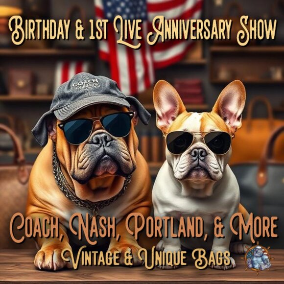 Coach Handbags - Salty Dog Shop's Birthday & 1st Live Anniversary Show at 7 PM EST, Today ⚓